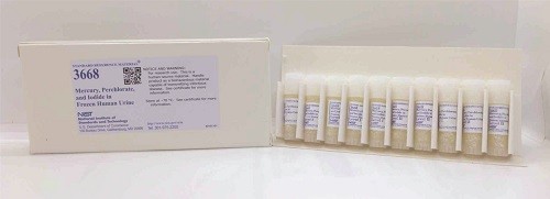SRM 3668  冷凍人尿中的汞、高氯酸鹽和碘化物標(biāo)準(zhǔn)品