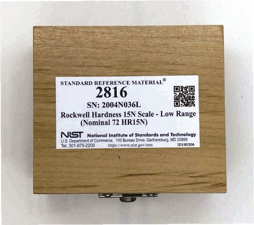 SRM 2816  洛氏硬度15N標尺-低量程(標稱72 HR15N)