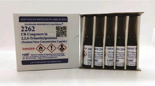 SRM 2262  2，2，4-三甲基戊烷中的氯化聯(lián)苯同系物標(biāo)準(zhǔn)品(標(biāo)稱質(zhì)量濃度為2μg/mL)