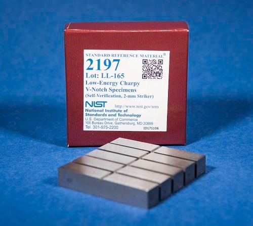SRM 2197  低能量Charpy V-缺口樣本(自驗(yàn)證，2毫米射手)