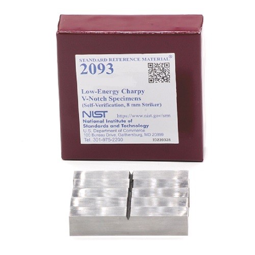 SRM 2093  低能量Charpy V-缺口樣本(自驗證，8毫米射手)